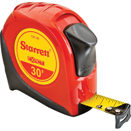 Autolock Measuring Tape , 1" x 30', 1/16" Graduations