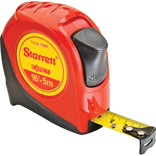 Fibreglass Measuring Tape , 19 mm x 16', 1/16"/Millimetres Graduations