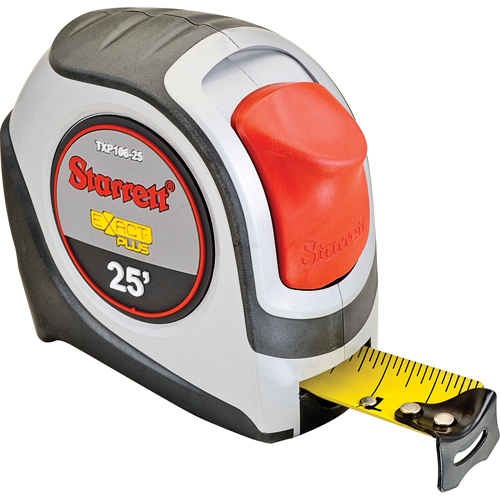 KTXP Series Measuring Tape , 1" x 25', 1/16" Graduations