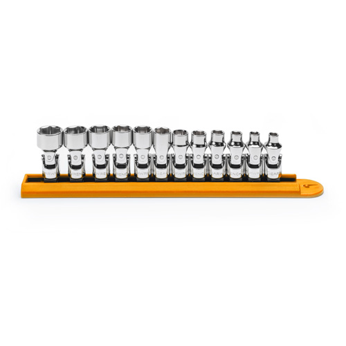 6-Point Flex Metric Socket Set, 12 Pcs, 1/4" Drive Size