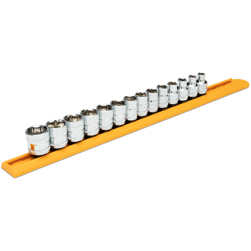 6-Point Metric Socket Set, 14 Pcs, 3/8" Drive Size