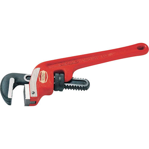End Pipe Wrench No.E-6, 3/4" Jaw Capacity, 6" Long, Powder Coated Finish