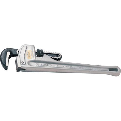 Straight Pipe Wrench, 1-1/2" Jaw Capacity, 10" Long