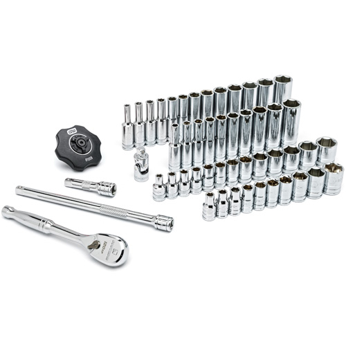 6 Point 120XP™ SAE/Metric Mechanics Tool Set, 51 Pcs, 1/4" Drive Size, Deep