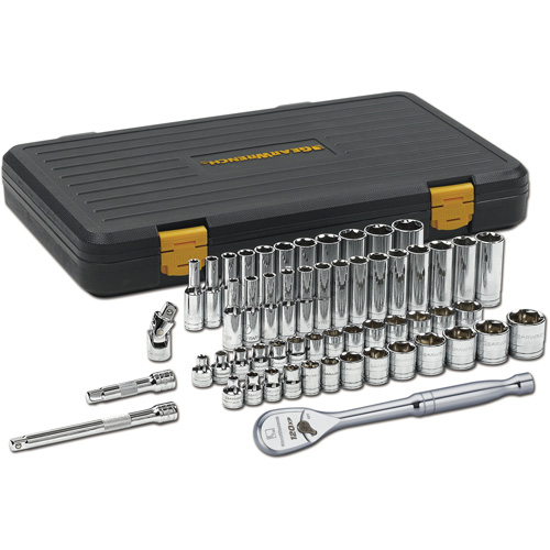 6 Point 120XP™ SAE/Metric Mechanics Tool Set, 56 Pcs, 3/8" Drive Size, Deep