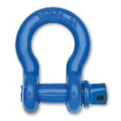 Farm Clevis Anchor Shackle, 1-1/8", Screw Pin, Coated