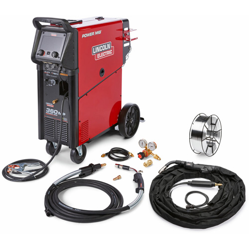 POWER MIG 360MP Aluminum Front Trigger One-Pak for Trailer & General Fabrication, 208 V/230 V/460 V/575 V, 1 Ph, 50/60 Hz