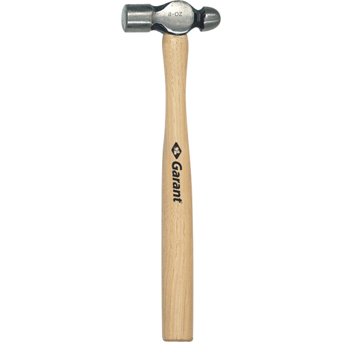 Ball Pein Hammer, 8 oz. Head Weight, Wood Handle