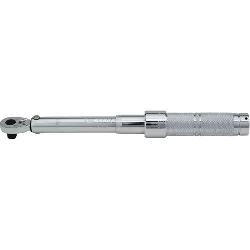 Ratcheting Head Micrometer Torque Wrench, 1/2" Square Drive, 26-17/64" L, 50 - 250 lbf. Ft