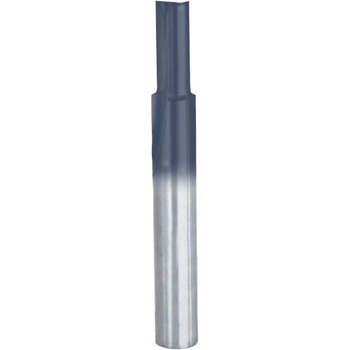 Freud Router Bit - Double Flute Straight Bit, 3/16" Dia., 5/8" H, 2" L, 1/4" Shank