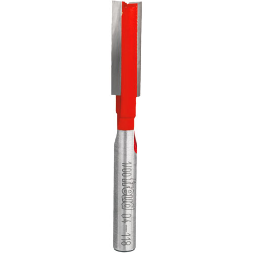 Freud Router Bit - Double Flute Straight Bit, 5/16" Dia., 1/2" H, 2-1/2" L, 1/4" Shank