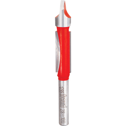 Freud Router Bit - Panel Pilot Bit, 3/8" Dia., 1" H, 3" L, 1/4" Shank