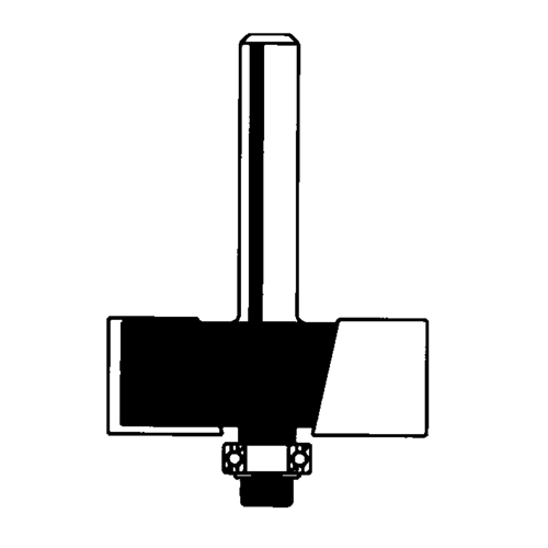 Freud Router Bit - Rabbeting Bit With  Bearing Set