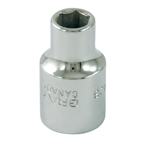 Socket, 1/4", 3/8" Drive, 6 Points