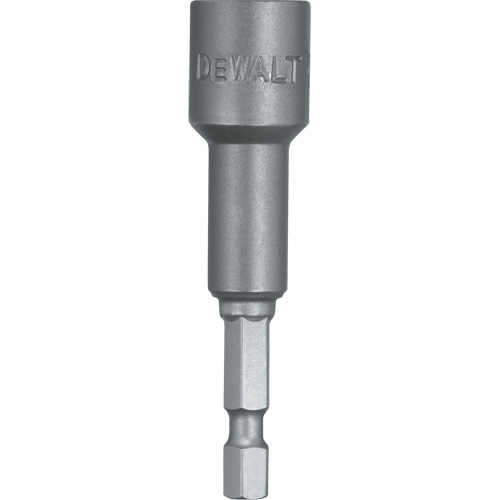 Nutdriver, 7/16" Tip, 1/4" Drive, 1-7/8" L, Magnetic