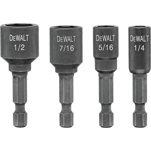 Nutdriver, 1/4" Tip, 1/4" Drive, 1-7/8" L, Magnetic