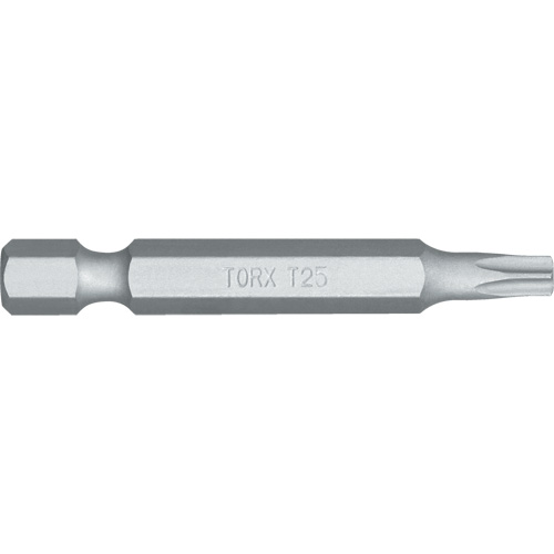 Screwdriver Bit, Torx, T-25 Tip, 1/4" Drive Size, 4-4/5" Length