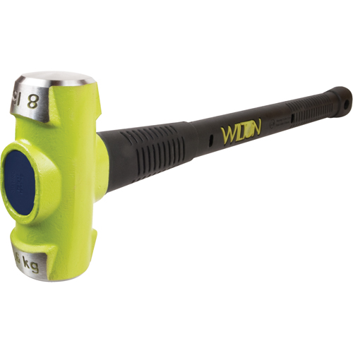 BASH Soft Face Sledge Hammer, 8 lbs., 24", Cushion Handle