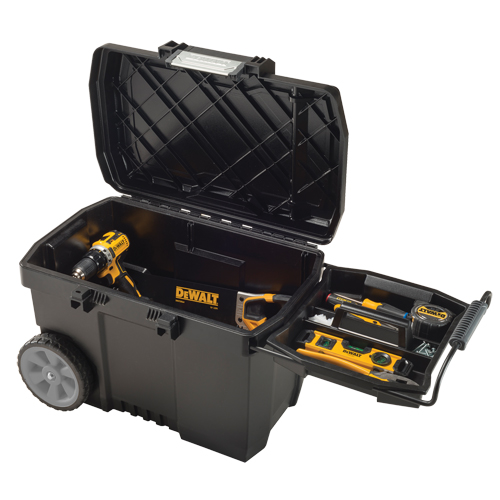 Contractor Chest, 15-19/32" W x 24-13/16" D x 16-1/2" H, Black