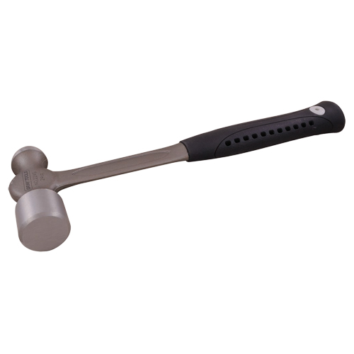 Ball Pein Hammer with Forged Handle, 12 oz./8 oz. Head Weight, Plain Face