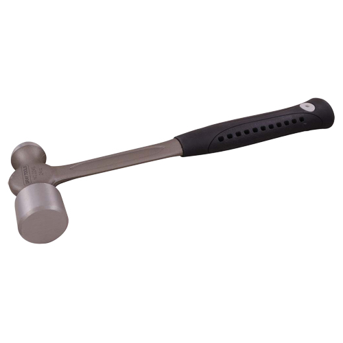 Ball Pein Hammer with Forged Handle, 12 oz./8 oz. Head Weight, Plain Face