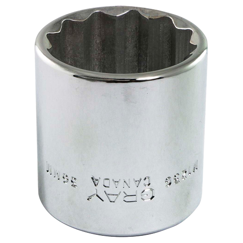 Socket, 21 mm, 1/2" Drive, 12 Points