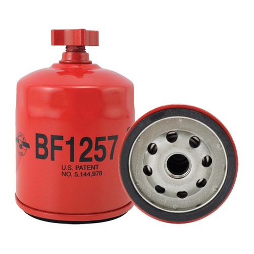 Spin-On Fuel/Water Separator with Drain
