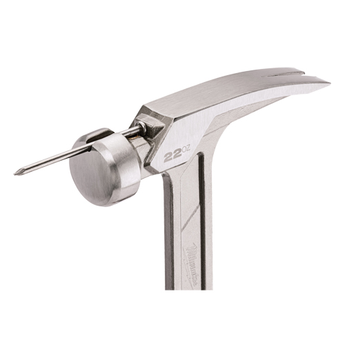 Smooth Face Framing Hammer, 22 oz., Solid Steel Handle, 15" L - Carpenter Claw Hammer - TYX837