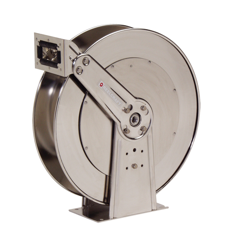 Stainless Steel Hose Reel, 10-1/2" W x 24" D x 25-3/8" H
