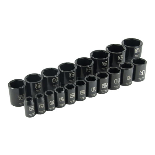 Impact SAE Socket Set, 1/2" Drive Size -  - TYY204