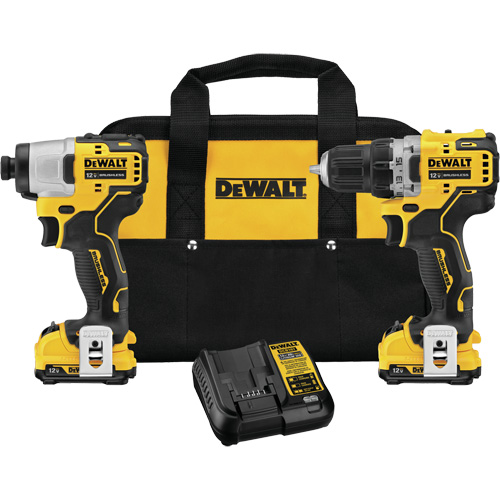 Xtreme™ Brushless Drill & Impact Driver Kit, Lithium-Ion, 12 V