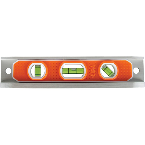 Torpedo Level, 9" L, Aluminum, 3 Vials, Magnetic