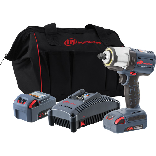 IQv20 Compact Cordless Impact Wrench Kit, 20 V, 1/2" Socket