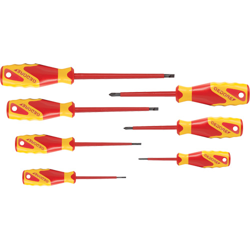 VDE Insulated Screwdriver Set, 1000 V, 7 Pcs