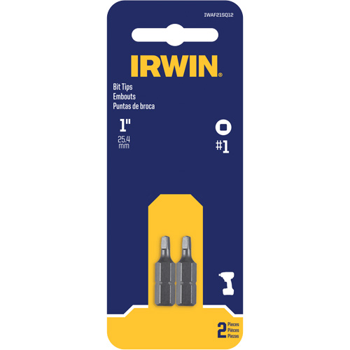 Insert Bits, Square, #1, 1/4" Drive