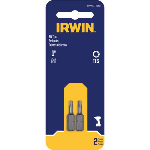 Insert Bits, Torx, T-15, 1/4" Drive