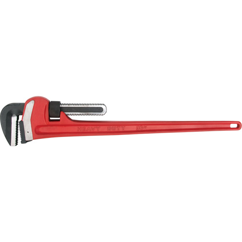 Pipe Wrench, 5" Jaw Capacity, 36" Long, Powder Coated Finish, Ergonomic Handle