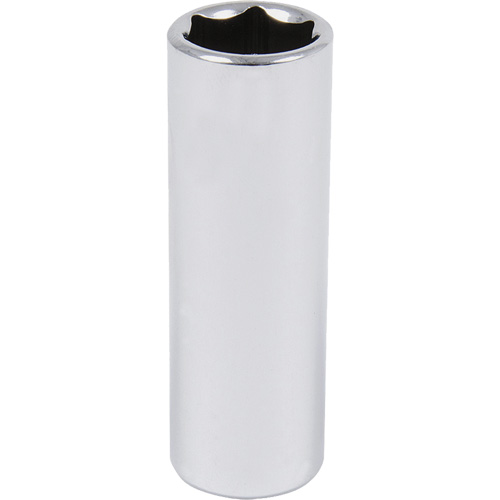 Chrome Socket, 9/16", 3/8" Drive, 6 Points, Deep