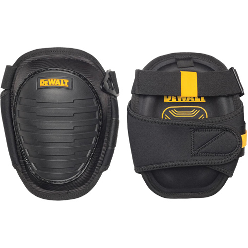 Hard-Shell Knee Pads, Buckle Style, Foam Caps, Gel Pads