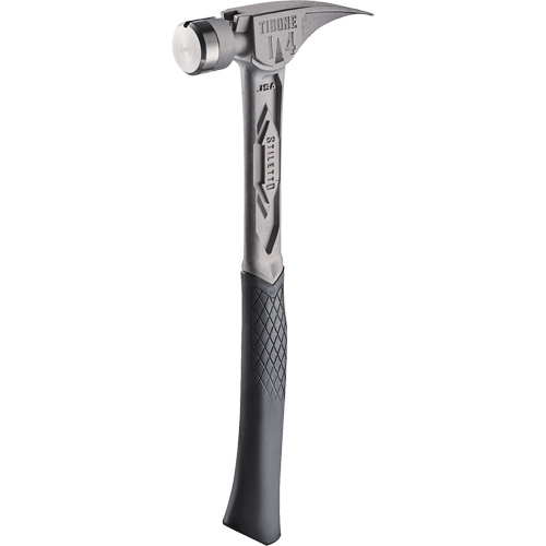 TIBONEâ„¢ Smooth Titanium Framing Hammer, 14 oz., Solid Steel Handle, 15-1/4" L