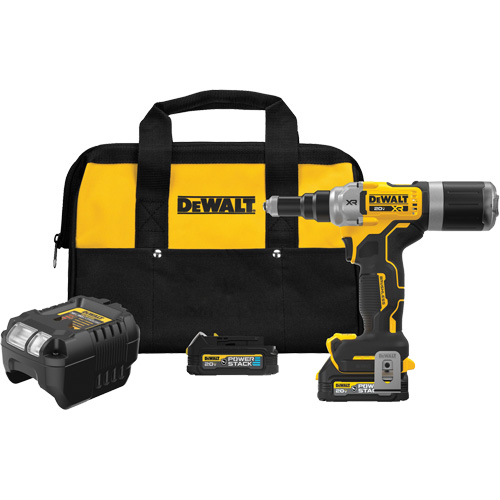XR Brushless Cordless 1/4" Rivet Tool Kit with POWERSTACK™