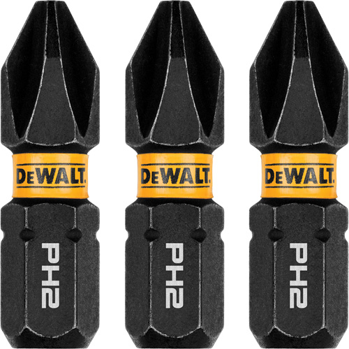 3-Piece FLEXTORQ Impact Screwdriving Bits, Phillips, #2, 1/4" Drive