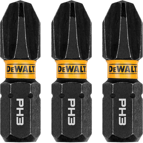 3-Piece FLEXTORQ Impact Screwdriving Bits, Phillips, #3, 1/4" Drive