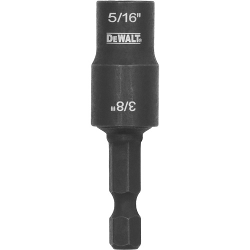 Impact Ready Double-Ended Detachable Nut Driver, 5/16"/3/8" Drive, 2" L, Magnetic
