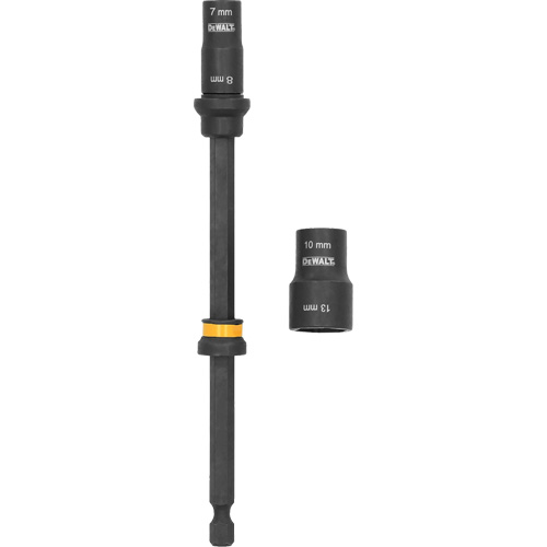 FLEXTORQ Double-Ended Nut Driver, 10 mm/13 mm/7 mm/8 mm Drive, 6" L, Magnetic