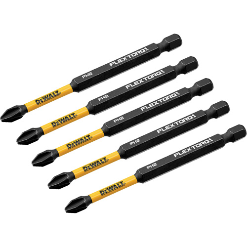 FLEXTORQ Impact Driver Bit, Phillips, #2 Tip, 1/4" Drive Size, 3-1/2" Length