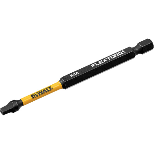 FLEXTORQ Impact Ready Screwdriver Bit, Square, #2 Tip, 1/4" Drive Size, 3-1/2" Length