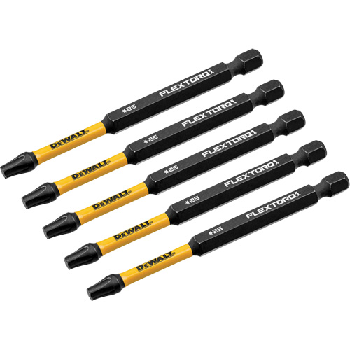 FLEXTORQ Impact Driver Bit, Torx, T-25 Tip, 1/4" Drive Size, 3-1/2" Length