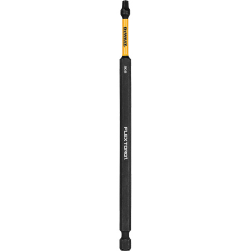 FLEXTORQ Impact Driver Bit, Square, #2 Tip, 1/4" Drive Size, 6" Length