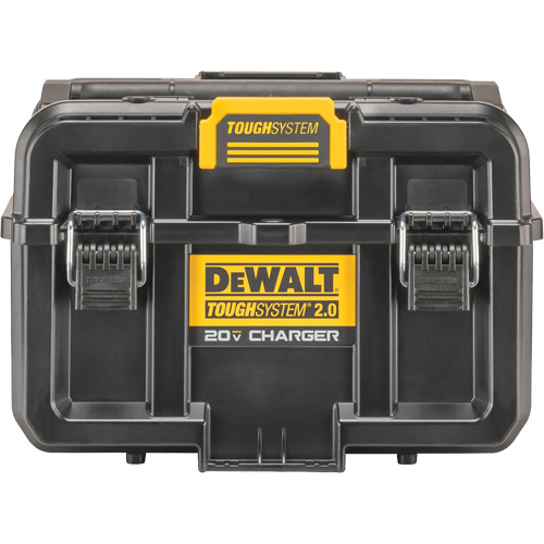 ToughSystem 2.0 20V Dual Port Charger, 14" x 15" x 9", Black/Yellow